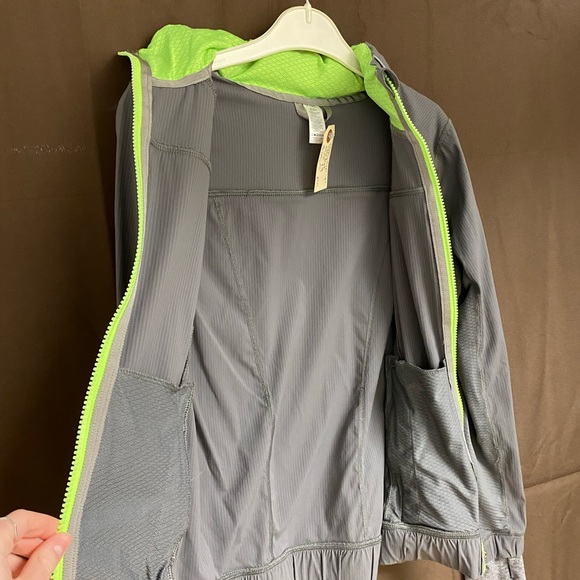 Cold Days Bundle Ivviva- Zip Up Heavy Sweater, Grey Lighter Rain Coat - Picture 6 of 6